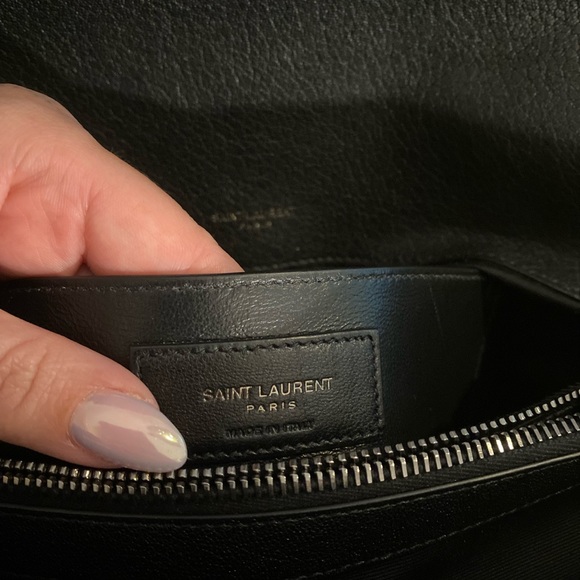 Saint Laurent College Large Chain Bag in Quilted Leather - Picture 10 of 14